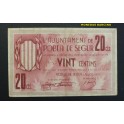 1937- POBLA DE SEGUR -20 CENTIMOS-LLEIDA-BILLETE 