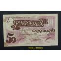 1937- PUIGCERDA - 50 CENTIMOS - GIRONA -BILLETE
