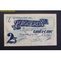 1937- PUIGCERDA - 25 CENTIMOS-GIRONA-BILLETE