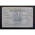 1937- PREMIA DE MAR - 2 PESETAS - BARCELONA - BILLETE
