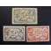 1937- PRATS DE LLU&Ccedil;ANES- 3 BILLETES - BARCELONA -25-50 CENTIMOS - 1 PESETA