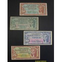 1961-1964- SERIES 591 - MILITARY PAYMENT -USA - 4 BILLETES