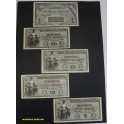 1951-1954- SERIES 481 - MILITARY PAYMENT - USA - 5 BILLETES
