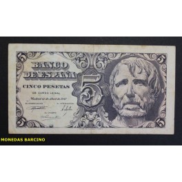 1947 - SENECA - SERIE B - BANCO ESPA&Ntilde;A - 5 PESETAS