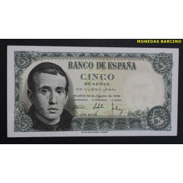 1951- BALMES -SERIE G - 5 PESETAS -BANCO ESPA&Ntilde;A