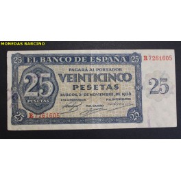 1938- BURGOS - SERIE R- BANCO ESPA&Ntilde;A-5 PESETAS