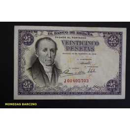 1946- ESTRADA -SERIE J -25 PESETAS- BANCO ESPA&Ntilde;A 