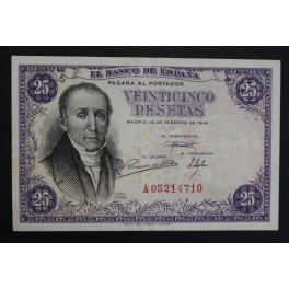 1946- ESTRADA -SERIE A -25 PESETAS- BANCO ESPA&Ntilde;A 