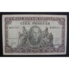 1940- COLON - SERIE H - 100 PESETAS - ESPA&Ntilde;A  