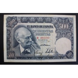 1951- BENLLIURE -SERIE B - 500 PESETAS- MADRID