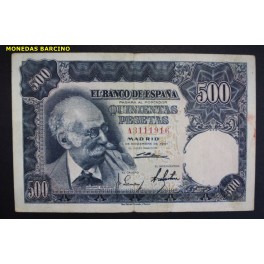 1951- BENLLIURE -SERIE A - 500 PESETAS- MADRID