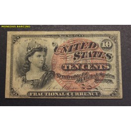 1863- LIBERTAD - USA - FRACTIONAL CURRENCY