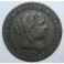1867- BARCELONA - 2 MEDIO CENTIMOS DE ESCUDO- SABEL II-ESPA&Ntilde;A
