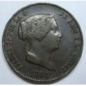 1864 - BARCELONA -ISABEL II - 25 CENTIMOS DE REAL 