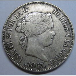 1867 - MADRID - UN ESCUDO - ISABEL II