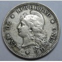 1883- LIBERTAD - 20 CENTAVOS - ARGENTINA -PLATA