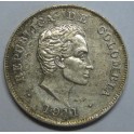1911- BOLIVAR - PLATA - 20 CENTAVOS - COLOMBIA 