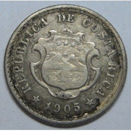 1905- COSTA RICA - 5 CENTIMOS - AMERICA - PLATA