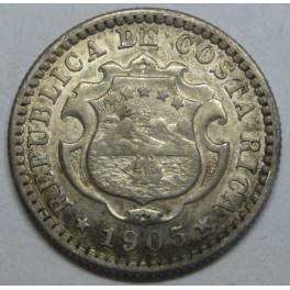 1905- COSTA RICA - PLATA - 10 CENTIMOS - AMERICA 