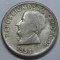 1853 -EL SALVADOR - PLATA - 50 CENTAVOS - JOSE MATIAS