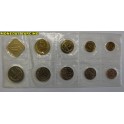1988- RUSIA - 9 MONEDAS MAS MEDALLA - KOPEKS-RUBLO