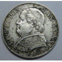 1866- PIUS IX - 1  LIRA - VATICANO - PLATA