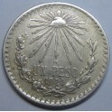 1921- GORRO- 1 PESO- MEXICO - LIBERTAD-PLATA