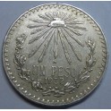 1932- GORRO- 1 PESO- MEXICO - LIBERTAD-PLATA