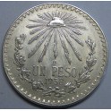 1938- GORRO- 1 PESO- MEXICO - LIBERTAD- PLATA