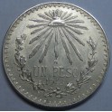 1943- GORRO- 1 PESO- MEXICO - LIBERTAD- PLATA