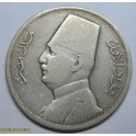 1929- EGIPTO - PLATA -  5 PIASTRES- FUAD I-