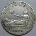 1870- 50 CENTIMOS -PLATA - 1&ordf; REPUBLICA - ESPA&Ntilde;A