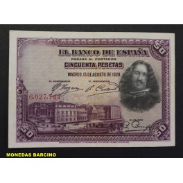 1928- VELAZQUEZ - SIN SERIE-50 PESETAS-MADRID 