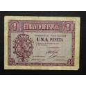 1937- 12 OCTUBRE - SERIE A - 1 PESETA - BURGOS 