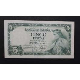 1954- ALFONSO X - SIN SERIE - 5 PESETAS - ESPA&Ntilde;A