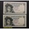 1948- ELCANO - SERIE E - 5 PESETAS - 2 BILLETES 