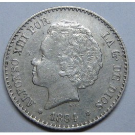 1894 - 9 - 4 - 50 CENTIMOS - ALFONSO XIII 