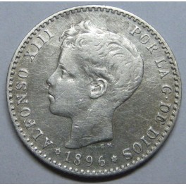 1896 - 9 - 6 - 50 CENTIMOS - ALFONSO XIII - ESPA&Ntilde;A