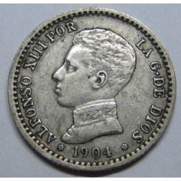 1904 - 0 - 4 - 50 CENTIMOS - ALFONSO XIII - ESPA&Ntilde;A