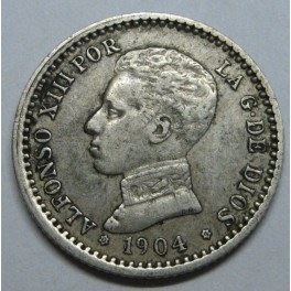 1904 - 0 - 4 - 50 CENTIMOS -ALFONSO XIII -ESPA&Ntilde;A -SMV