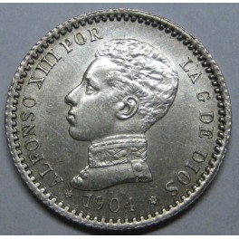 1904 - 0 - 4 - 50 CENTIMOS -ALFONSO XIII -ESPA&Ntilde;A -SMV