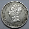 1904 - 1 - 0 - 50 CENTIMOS -ALFONSO XIII -ESPA&Ntilde;A -PCV