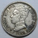 1904 - 1 - 0 - 50 CENTIMOS -ALFONSO XIII -ESPA&Ntilde;A -PCV