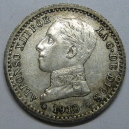 1910- I - 0 - 50 CENTIMOS -ALFONSO XIII -ESPA&Ntilde;A -PCV