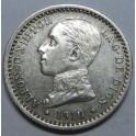 1910- 1 - 0 - 50 CENTIMOS -ALFONSO XIII -ESPA&Ntilde;A -PCV