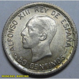 1926- 50 CENTIMOS -ALFONSO XIII - ESPA&Ntilde;A