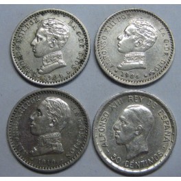 1904-1926- 50 CENTIMOS -ALFONSO XIII - ESPA&Ntilde;A
