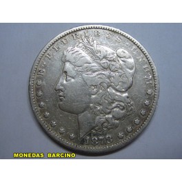 1878-PHILADELPHIA- USA- MORGAN- DOLLAR -PLATA
