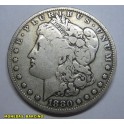 1880-NEW ORLEANS- USA-MORGAN- DOLLAR -PLATA