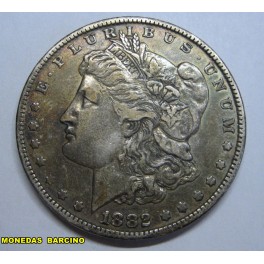 1882-FILADELFIA - USA-MORGAN- DOLLAR -PLATA